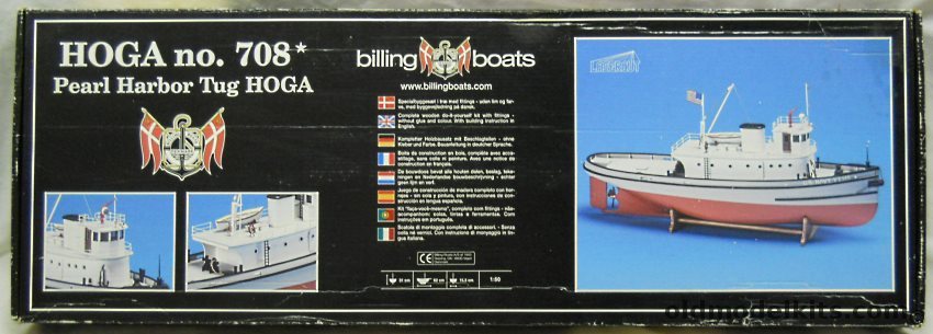 Billing Boats 1/50 Hoga YT146 Pearl Harbor Tug - (Tugboat), 708 plastic model kit